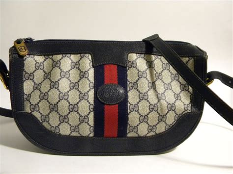 vintage Gucci crossbody bag blue